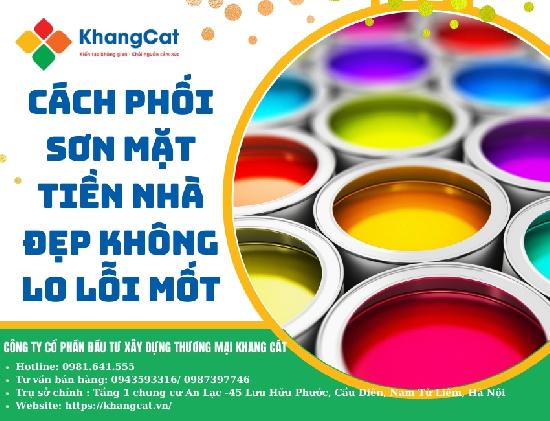 Cách phối màu sơn mặt tiền nhà đẹp không lo lỗi mốt